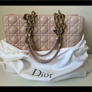 Dior Large Cannage Lanbskin Tote